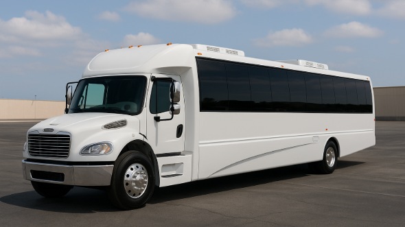 Exterior of Charter Bus Company Hamilton Township's 20 Passenger Mini bus in Hamilton Township