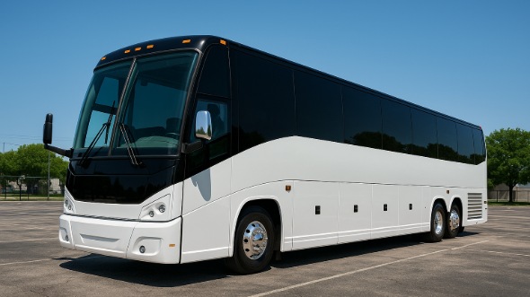 Exterior of Charter Bus Company Old Bridge Township's 55 Passenger Charter Bus in Old Bridge Township