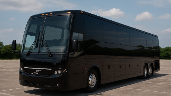 Exterior of Charter Bus Company Howell's 56 Passenger Charter Bus in Howell