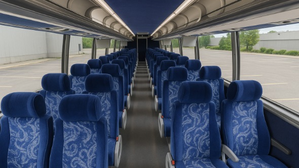 howell 56 passenger charter bus inside