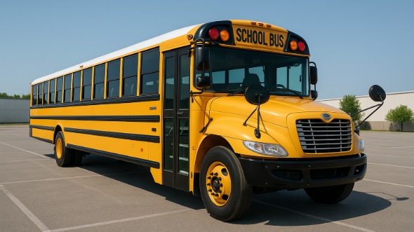 Exterior of Charter Bus Company Toms River Township's School Bus in Toms River Township