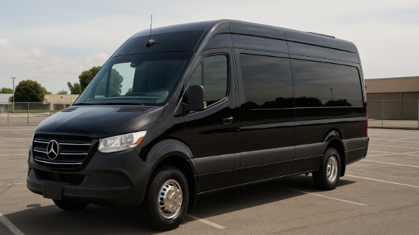 Exterior of Charter Bus Company Jackson Township's Sprinter Limo in Jackson Township